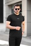 Erkek Slim Fit T-Shirt Black SİYAH