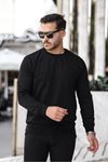 Slim Fit Sweatshirt SİYAH