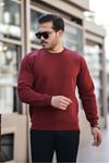 Erkek Oversize Sweatshirt BORDO