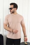 Erkek Slim Fit Baskısız T-Shirt SOMON