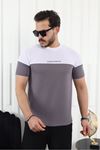 Çift Renk Baskılı T-Shirt FÜME