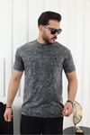 Kabartma Baskılı T-Shirt K.GRİ